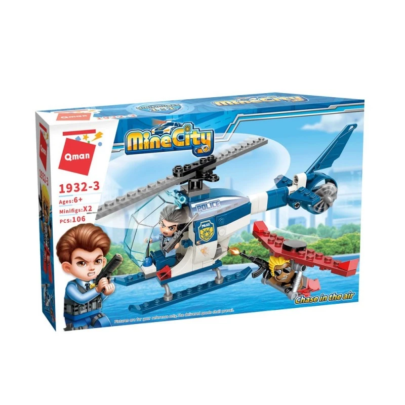 Конструктор, Qman, MineCity, Преследване във въздуха, 106 части