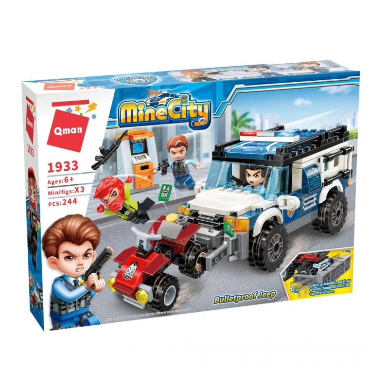 Конструктор, Qman, MineCity, Брониран автомобил, 244 части
