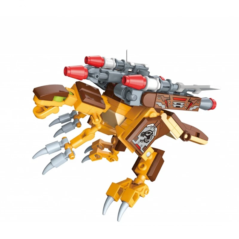  Конструктор, Qman, Mechanical Beasts, Куб с бронирани чудовища, 177 части