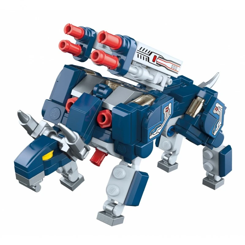  Конструктор, Qman, Mechanical Beasts, Куб с бронирани чудовища, 177 части