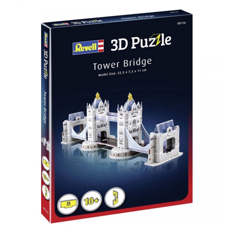 Мини пъзел, Revell, Тауър Бридж 3D, 32 части