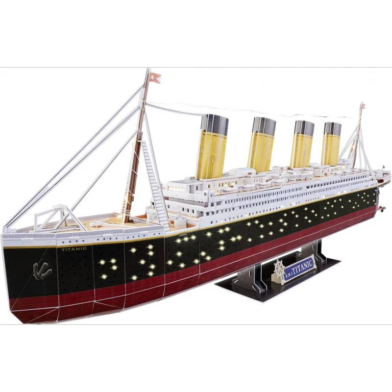 Пъзел Revell RMS Титаник с лед светлини, 3D