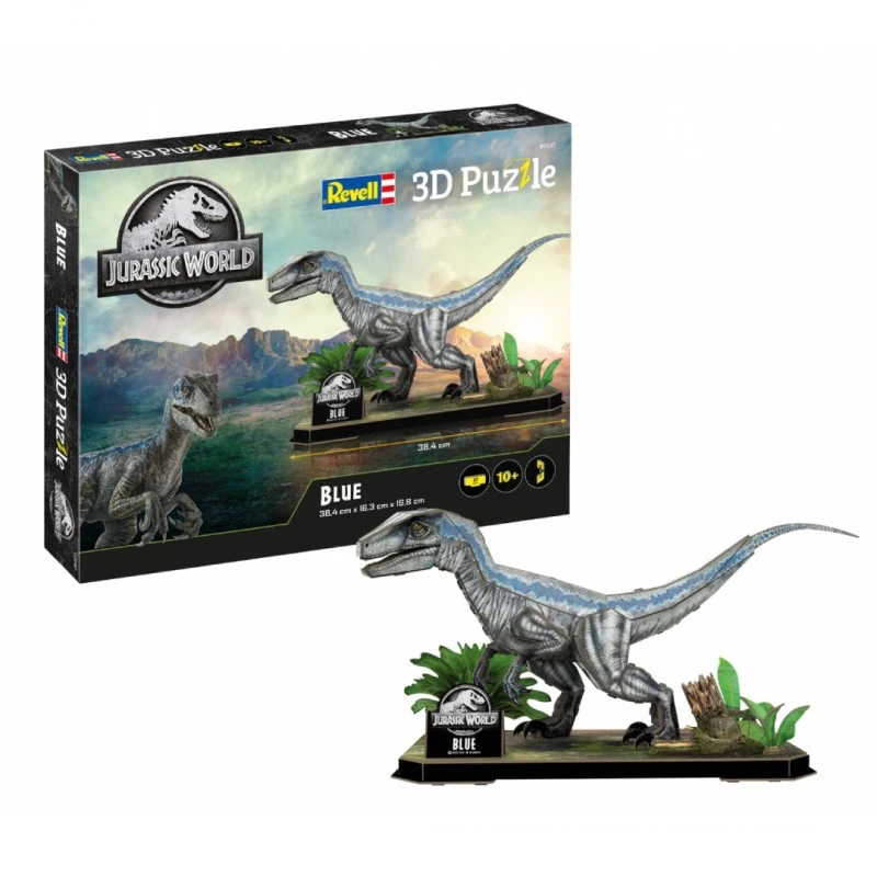 Пъзел, Revell, Джурасик свят Blue 3D, 57 части