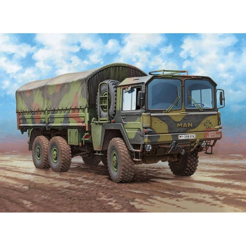 Сглобяем модел Revell, Военен камион MAN 7t Milgl