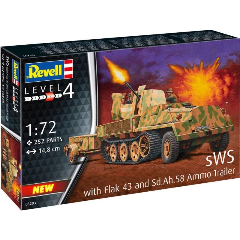 Сглобяем модел, Revell, SWS с Flak 43, 252 части