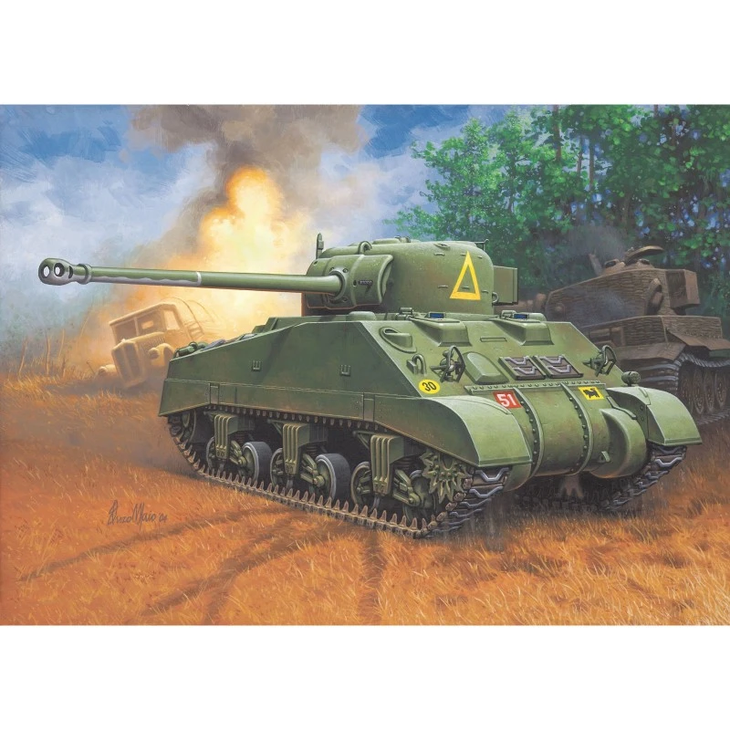 Комплект за сглобяване, Revell, First Diorama, Sherman Firefly, 54 части