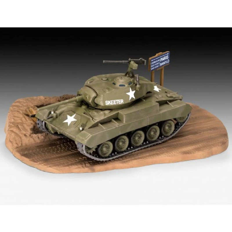 Сглобяем модел, Revell, Американски унищожител на танкове, M24 Chaffee, 71 части