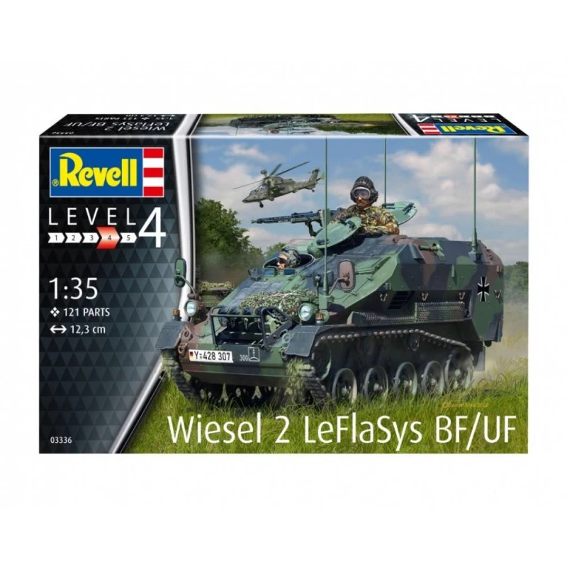 Сглобяем модел, Revell, Wiesel 2 LeFlaSys BF/UF, 121 части