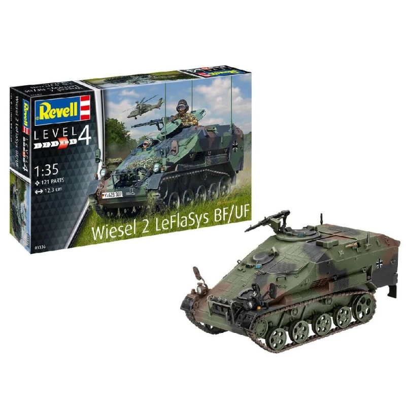 Сглобяем модел, Revell, Wiesel 2 LeFlaSys BF/UF, 121 части