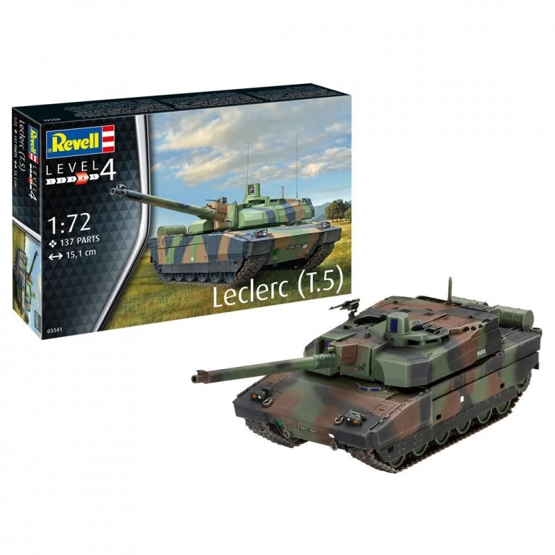 Сглобяем модел, Revell, Френски танк Leclerc T5, 137 части