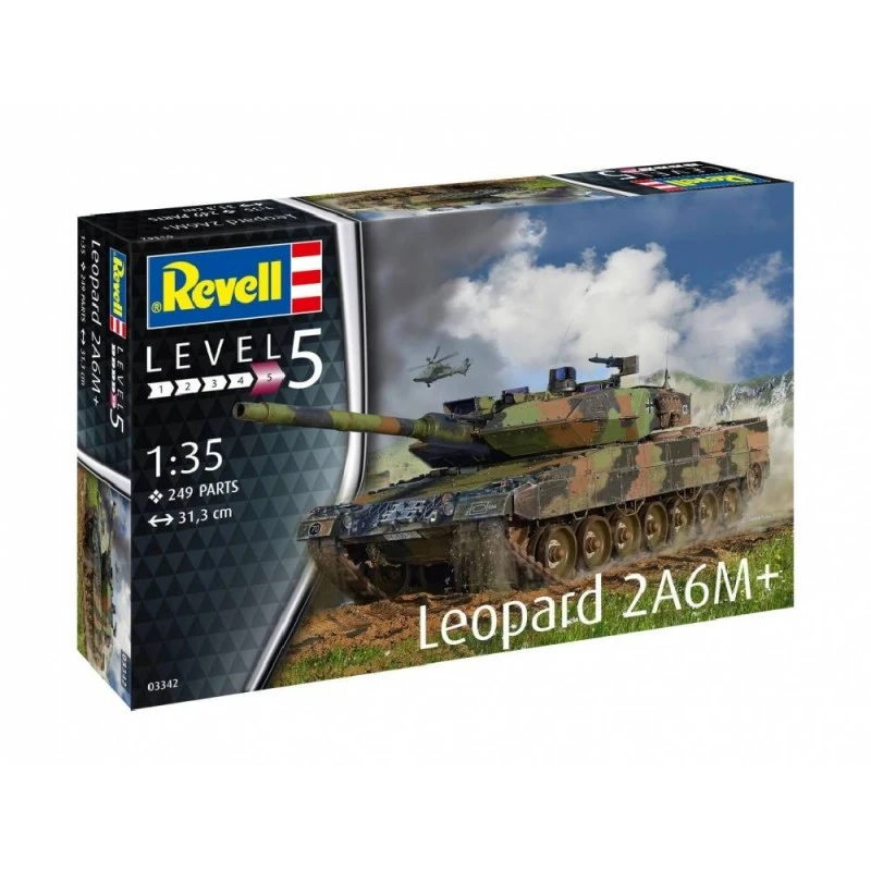 Модел за сглобяване, Revell, Leopard 2 A6M+, 249 части