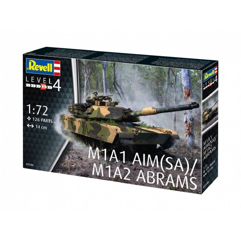 Сглобяем модел, Revell, M1A1 AIM(SA)/ M1A2 Abrams, 126 части