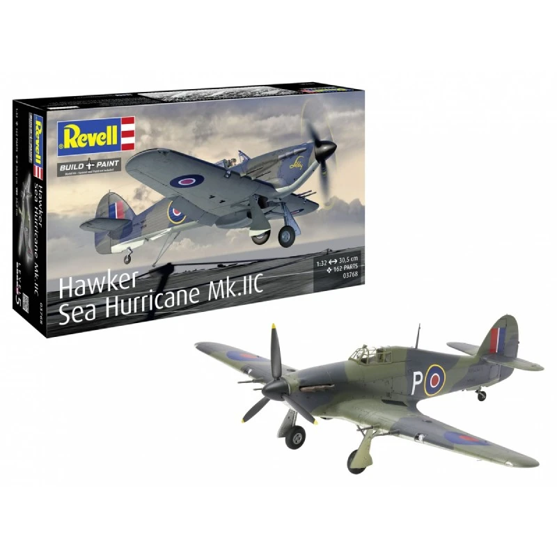Сглобяем модел, Revell, Изтребител Hawker Sea Hurricane Mk.IIC, 162 части