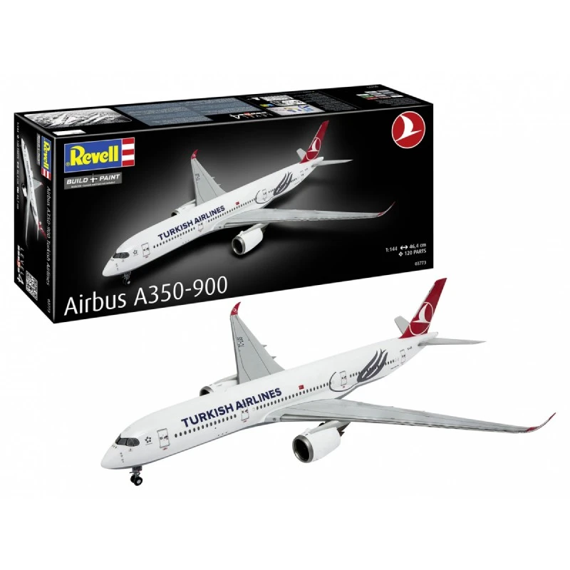 Сглобяем модел, Revell, Самолет Airbus A350-900 Турски авиолинии, 120 части