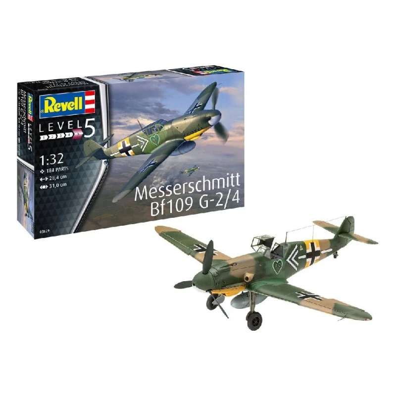 Сглобяем модел, Revell, Немски изтребител Messerschmitt Bf109G-2/4, 184 части