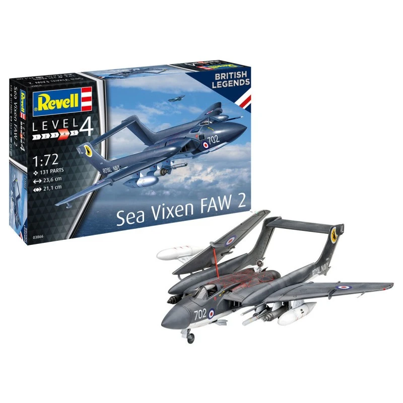 Сглобяем модел, Revell, Британски изтребител Sea Vixen FAW 2, 131 части