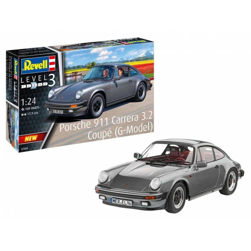 Сглобяем модел, Revell, Porsche 911 Carrera 3.2 G-Model Coupe, 109 части