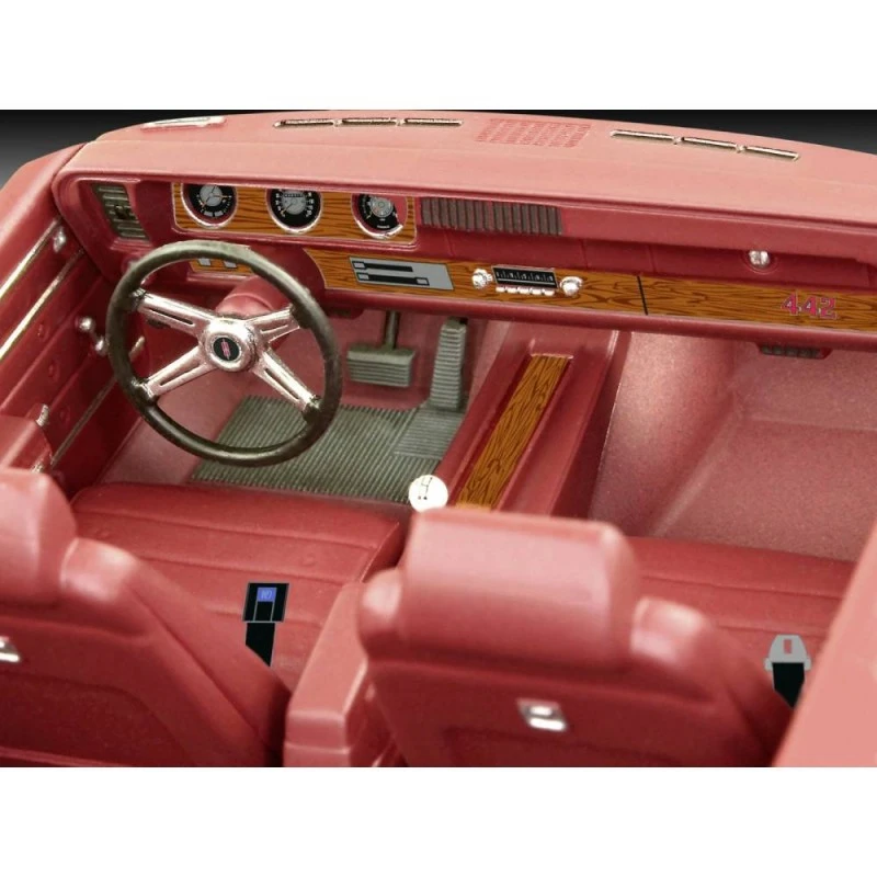 Сглобяем модел, Revell, Oldsmobile 442 1971 Coupe, 124 части