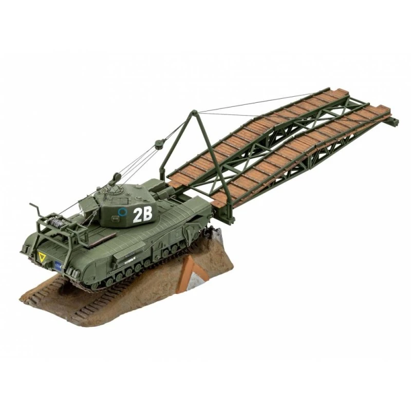 Комплект сглобяем модел, Revell, Churchill A.V.R.E., 87 части