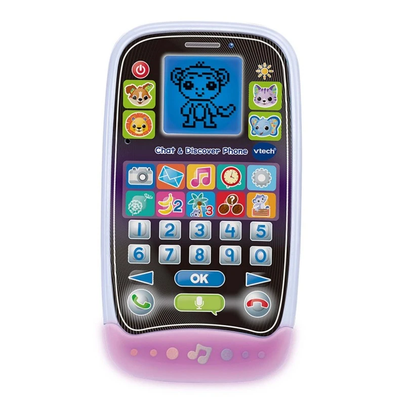 Интерактивна играчка, Vtech, Chat & Discover phone, 2.3 x 8.5 x 15 cm