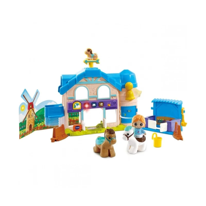Интерактивна игра, Vtech, Конюшня за пони и приятели, 12.6 х 34.5 х 45 см