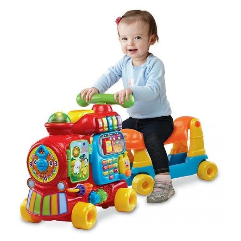 Интерактивна играчка, Vtech, Забавен образователен влак за бутане и яздене