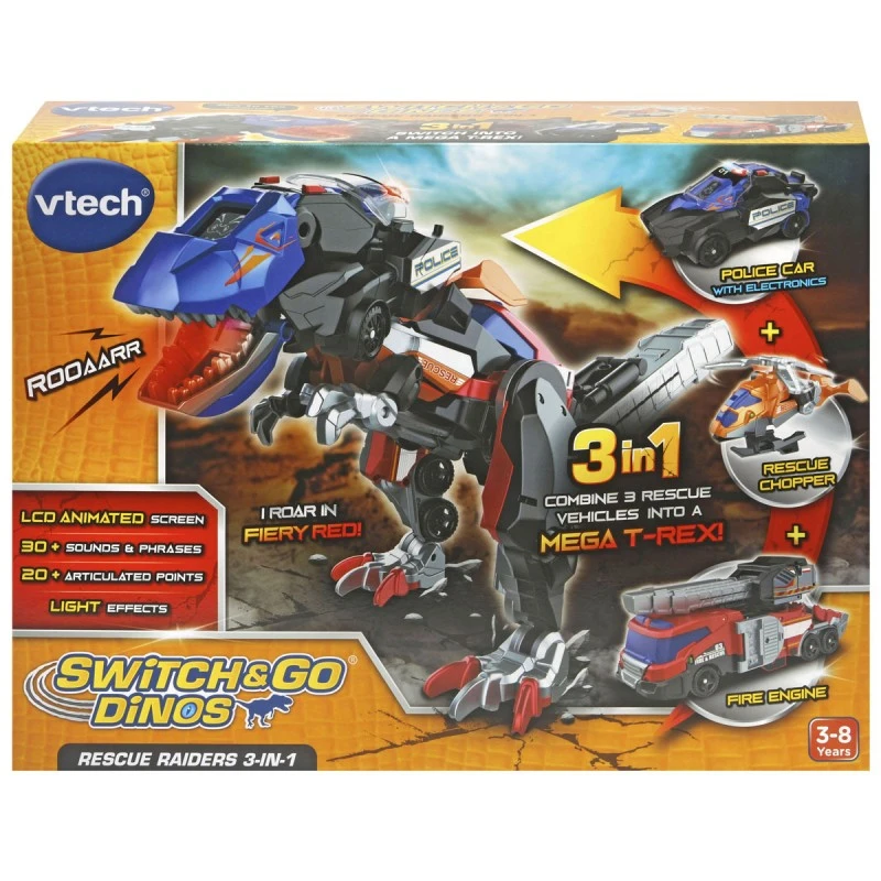 Интерактивна играчка, Vtech, Switch & Go, Спасителни превозни средства 3 в 1