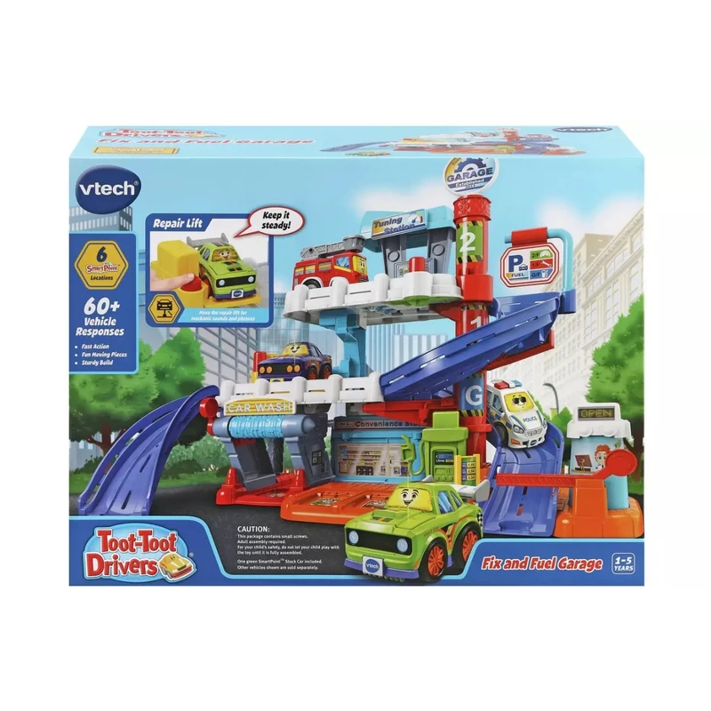 Интерактивна игра, Vtech, Сервиз за коли, 52.2 x 74 x 28.3 см