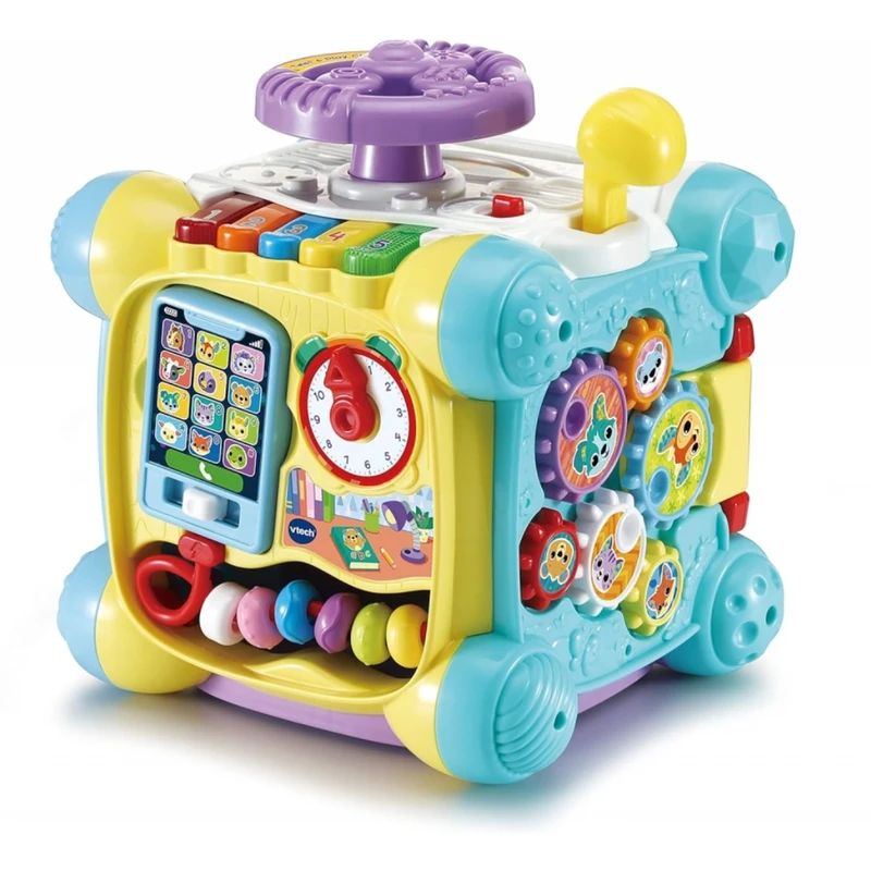 Интерактивна играчка, Vtech, Музикален образователен куб, 21.5 x 21.5 x 24 cm
