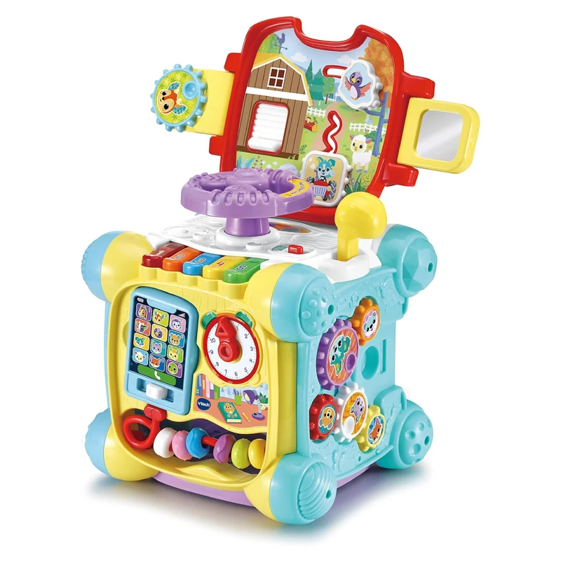 Интерактивна играчка, Vtech, Музикален образователен куб, 21.5 x 21.5 x 24 cm
