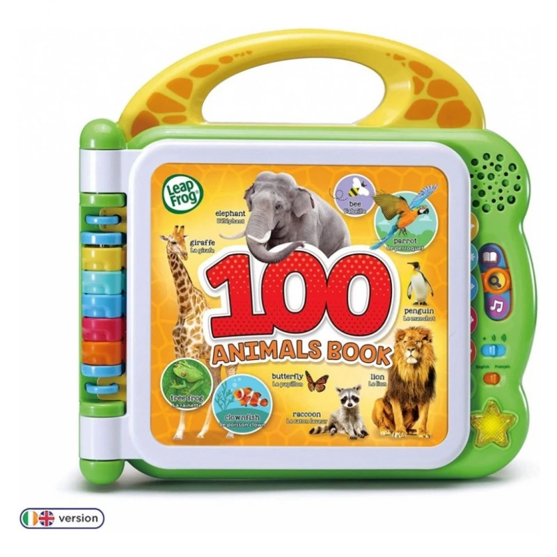 Занимателна книжка Vtech, 100 животни