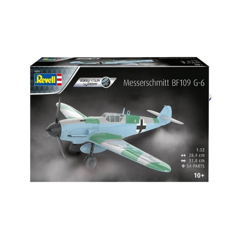 Сглобяем модел, Revell, Messerschmitt Bf109 G-6 Easy-Click, 54 части