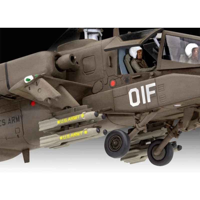 Сглобяем модел, Revell, Военен хеликоптер AH-64A Apache, 71 части