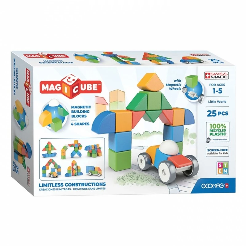 Магнитен конструктор Geomag Magicubes, 25 части