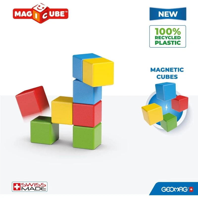 Магнитен конструктор Geomag, Magicube, Creative, 8 части