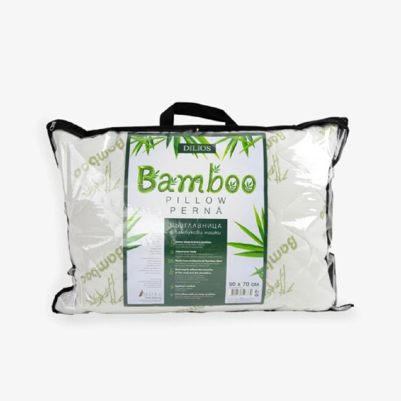 Висока и твърда възглавница БАМБУК