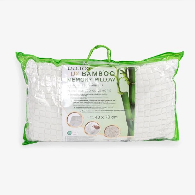 Луксозна възглавница с бамбукови нишки - ЛУКС МЕМОРИ БАМБУК