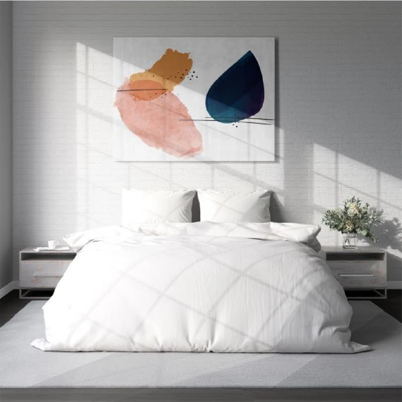 Едноцветен плик за завивка БЯЛО, 100% Памук Ранфорс, 200/215