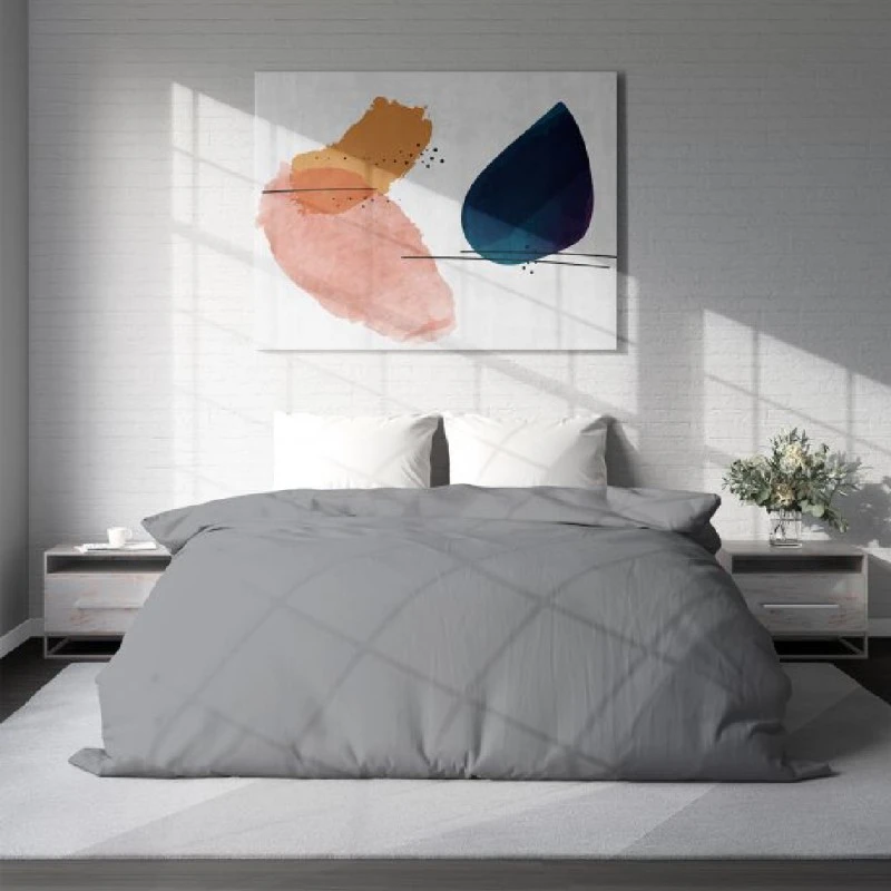 Плик за завивка 200/215 см, 100% Памук Ранфорс,  НОВО СИВО