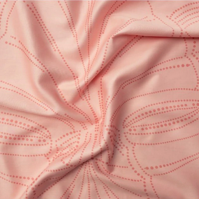 Спално бельо памучен сатен без долен чаршаф РОЗОВ ПЯСЪК - 2 части