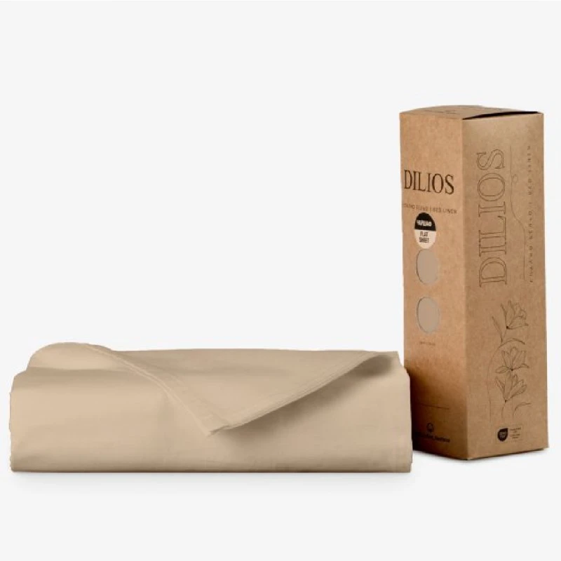 Долен чаршаф КАПУЧИНО 240/260 см, 100% Памук Ранфорс