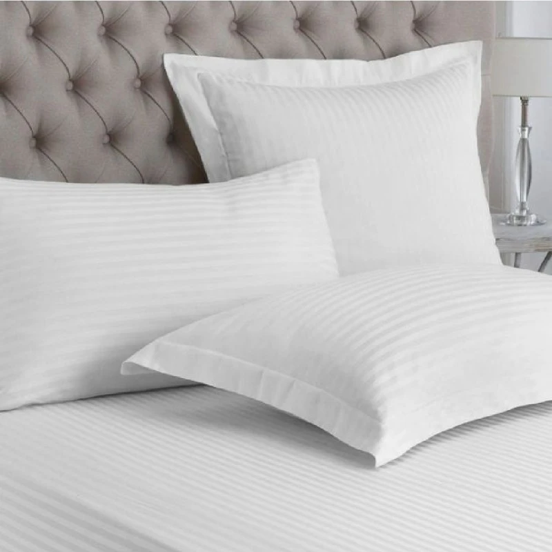 Луксозно Спално Бельо от Памучен Сатен РАЙЕ в Бяло, 5 части