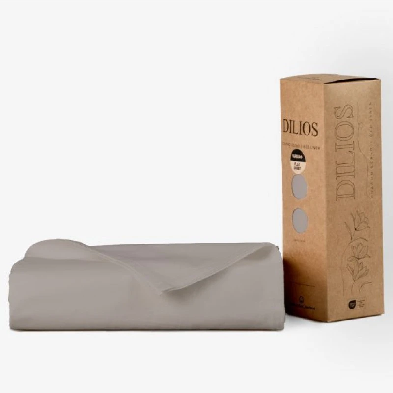 Долен чаршаф НОВО СИВО 150/260 см, 100% Памук Ранфорс