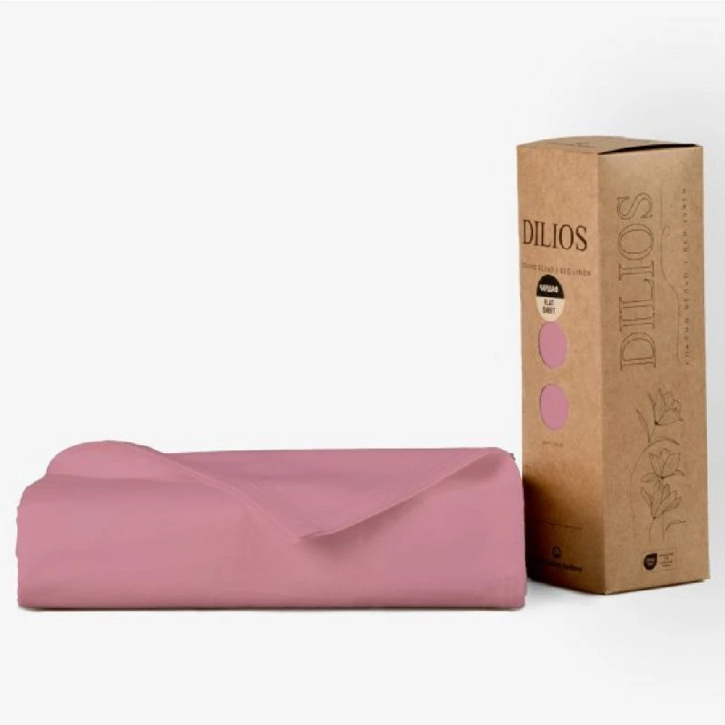 Долен чаршаф ПЕПЕЛ ОТ РОЗИ 150/260 см, 100% Памук Ранфорс