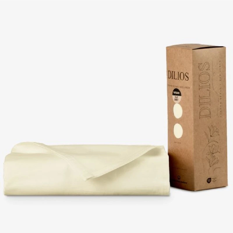 Долен чаршаф НОВО ЕКРЮ 240/260 см, 100% Памук Ранфорс