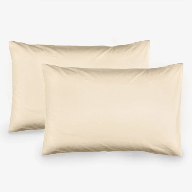 Комплект 2 броя Калъфки НОВО ЕКРЮ, 100% Памук Ранфорс, 50/70