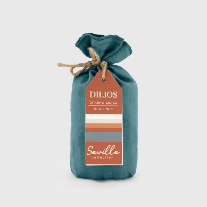 Комплект Калъфки райе 100% Памучен сатен 50/70 см, СЕВИЛЯ ЛУКС синьо