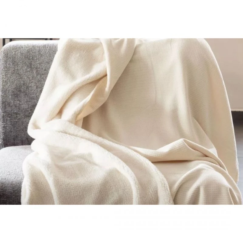 Одеяло CHENNIL SHERPA , 150х200, крем