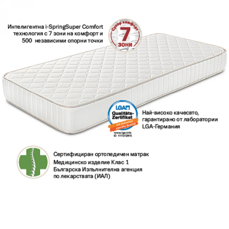 Двулицев матрак TED FAVORITE NOVA ORTHOPEDIC ROLL, 90/200