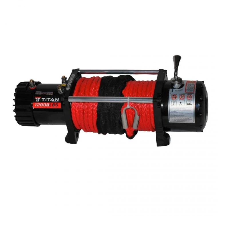 Лебедка 12000lb, 12V, електрическа, със синтетично въже, Titan
